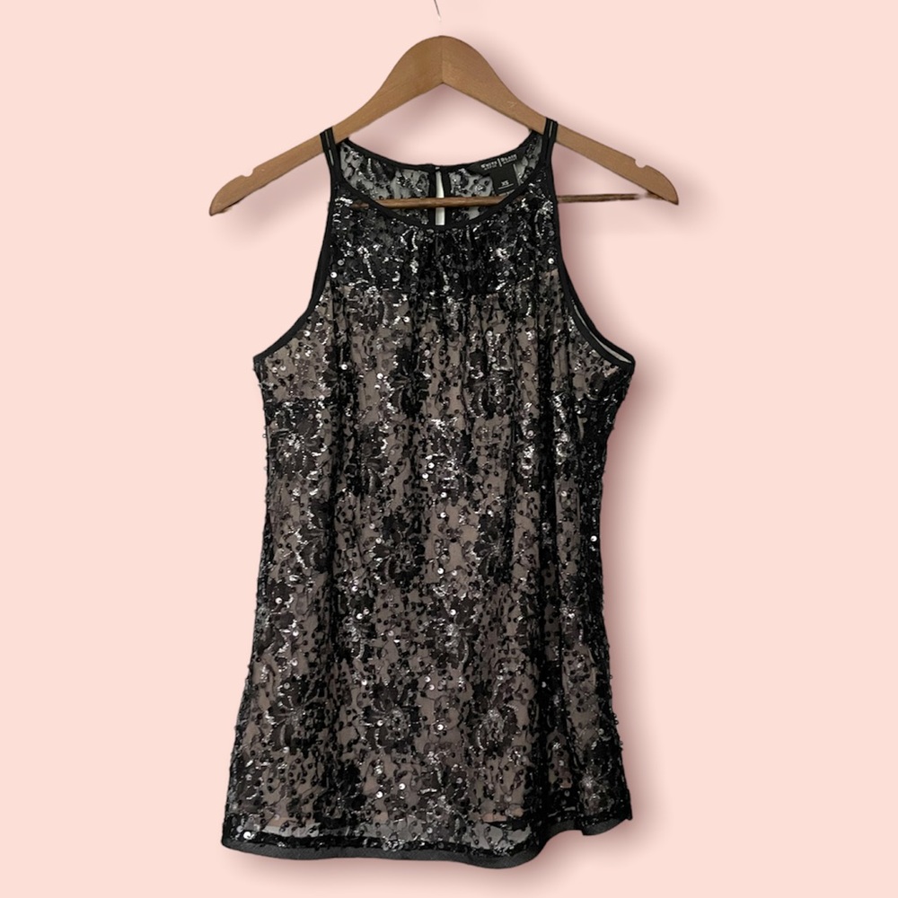 White House Black Market sequins tank